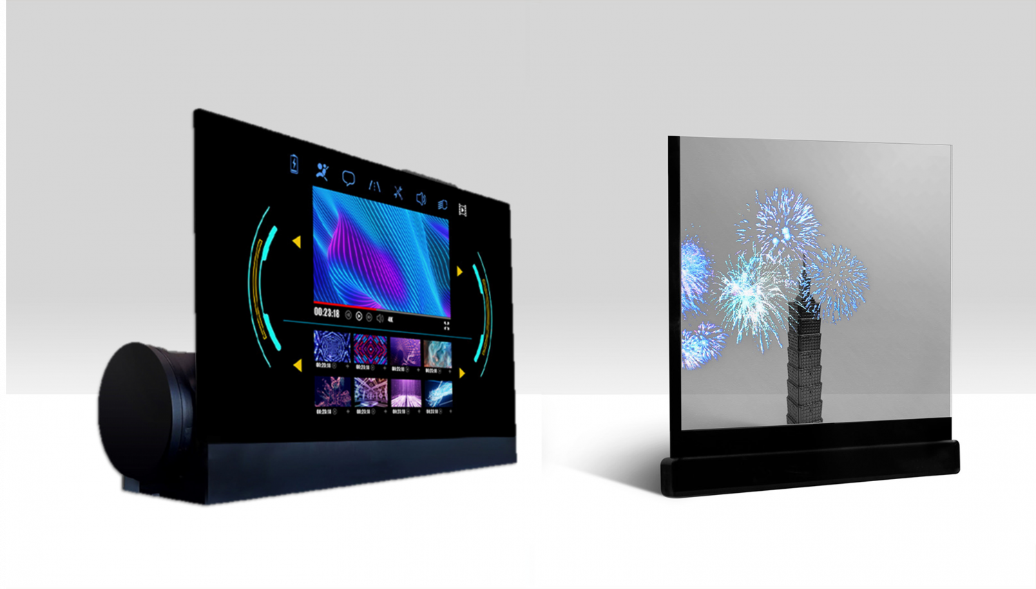 可卷式、折迭性、高透明